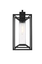 Elegant Lighting OD329W26BK - Willington 12 inch Outdoor Wall sconce in Black