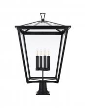 Elegant Lighting OD334P33BK - Oxford 7 inch Outdoor Pendant in Black