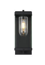 Elegant Lighting OD409W21BK - Keaton 8 inch Outdoor Wall Sconce in Black