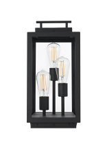 Elegant Lighting OD418L18BK - Valentin 8 inch Outdoor Lawn Light in Black