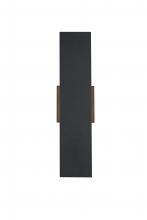 Elegant Lighting OD506W18BK - Waylen 4.5 x 18 inch Outdoor Wall Sconce in Black
