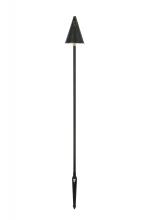 Elegant Lighting P806-DB - Outdoor 12V Cast Brass torch light 8 inch Wide x 24 inch High in Dark Bronze