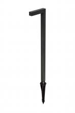 Elegant Lighting P807-DB - Outdoor 12V Cast Brass modern path light 5.25 inch Wide x 22 inch High in Dark Bronze