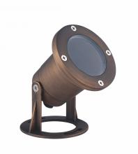 Elegant Lighting U001 - Underwater Light D3.875 H3.75 Antique Brass Clear Glas Smr16 Halogen 35w/LED Gu5.3