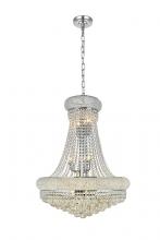 Elegant Lighting V1800D24C/RC - Primo 14 Light Chrome Chandelier Clear Royal Cut Crystal