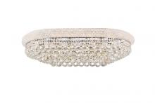 Elegant Lighting V1800F36SC/RC - Primo 18 Light Chrome Flush Mount Clear Royal Cut Crystal