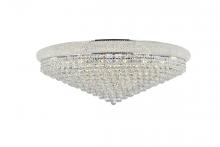 Elegant Lighting V1800F42C/RC - Primo 30 Light Chrome Flush Mount Clear Royal Cut Crystal