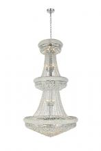 Elegant Lighting V1800G36C/RC - Primo 32 Light Chrome Chandelier Clear Royal Cut Crystal