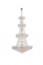 Elegant Lighting V1800G48C/RC - Primo 42 Light Chrome Chandelier Clear Royal Cut Crystal