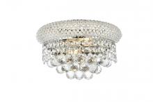 Elegant Lighting V1800W12C/RC - Primo 2 Light Chrome Wall Sconce Clear Royal Cut Crystal