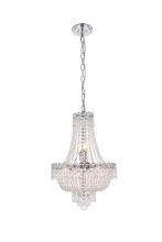 Elegant Lighting V1900D16C/RC - Century 8 Light Chrome Pendant Clear Royal Cut Crystal