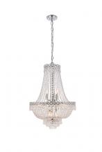 Elegant Lighting V1900D20C/RC - Century 12 Light Chrome Chandelier Clear Royal Cut Crystal
