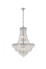 Elegant Lighting V1900D24C/RC - Century 12 Light Chrome Chandelier Clear Royal Cut Crystal