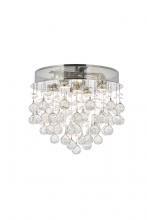 Elegant Lighting V2006F16C/RC - Galaxy 5 Light Chrome Flush Mount Clear Royal Cut Crystal
