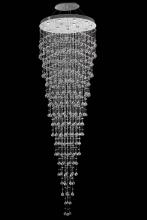 Elegant Lighting V2006G36C/RC - Galaxy 16 Light Chrome Chandelier Clear Royal Cut Crystal