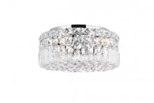 Elegant Lighting V2030F12C/RC - Maxime 4 Light Chrome Flush Mount Clear Royal Cut Crystal