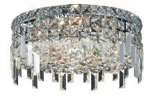 Elegant Lighting V2031F14C/RC - Maxime 4 Light Chrome Flush Mount Clear Royal Cut Crystal