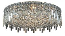 Elegant Lighting V2031F24C/RC - Maxime 9 Light Chrome Flush Mount Clear Royal Cut Crystal