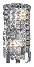 Elegant Lighting V2031W6C/RC - Maxime 2 Light Chrome Wall Sconce Clear Royal Cut Crystal
