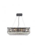Elegant Lighting V2032D28BK/RC - Maxime 28 inch black chandelier
