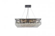 Elegant Lighting V2032D32BK/RC - Maxime 32 inch black chandelier