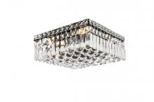 Elegant Lighting V2032F14BK/RC - Maxime 14 Inch Black Flush Mount
