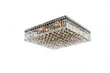 Elegant Lighting V2032F20BK/RC - Maxime 20 inch black flush mount
