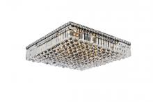Elegant Lighting V2032F24BK/RC - Maxime 24 inch black flush mount