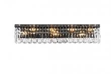 Elegant Lighting V2032W30BK/RC - Maxime 30 inch black wall sconce