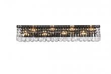 Elegant Lighting V2032W36BK/RC - Maxime 36 inch black wall sconce