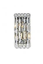 Elegant Lighting V2032W6C/RC - Maxime 2 Light Chrome Wall Sconce Clear Royal Cut Crystal