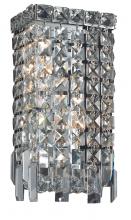 Elegant Lighting V2033W6C/RC - Maxime 2 Light Chrome Wall Sconce Clear Royal Cut Crystal