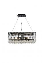 Elegant Lighting V2034D20BK/RC - Maxime 20 inch black chandelier
