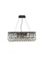 Elegant Lighting V2034D24BK/RC - Maxime 24 inch black chandelier