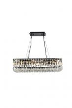 Elegant Lighting V2034D28BK/RC - Maxime 28 inch black chandelier