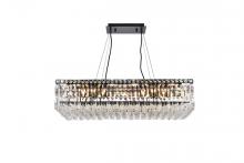 Elegant Lighting V2034D32BK/RC - Maxime 32 inch black chandelier