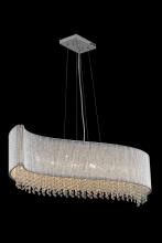 Elegant Lighting V2090D44C/RC - Influx 8 Light Chrome Pendant Clear Royal Cut Crystal
