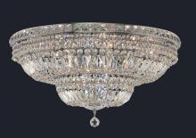 Elegant Lighting V2528F30C/RC - Tranquil 18 Light Chrome Flush Mount Clear Royal Cut Crystal