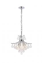 Elegant Lighting V8000D16C/RC - Toureg 6 Light Chrome Pendant Clear Royal Cut Crystal