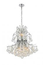 Elegant Lighting V8001D19C/RC - Toureg 10 Light Chrome Pendant Clear Royal Cut Crystal
