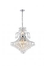 Elegant Lighting V8003D25C/RC - Toureg 15 Light Chrome Chandelier Clear Royal Cut Crystal