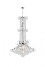 Elegant Lighting V8008G44C/RC - Toureg 20 Light Chrome Chandelier Clear Royal Cut Crystal