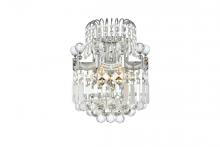 Elegant Lighting V8949W12C/RC - Corona 2 Light Chrome Wall Sconce Clear Royal Cut Crystal
