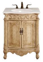 Elegant Lighting VF-1002 - 27 In. Single Bathroom Vanity Set In Antique Beige