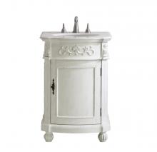 Elegant Lighting VF-1010 - 24 In. Single Bathroom Vanity Set In Antique White