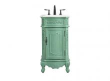Elegant Lighting VF10119VM - 19 inch Single bathroom vanity in vintage mint