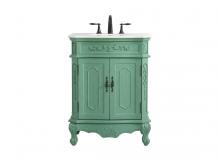 Elegant Lighting VF10127VM - 27 inch Single bathroom vanity in vintage mint