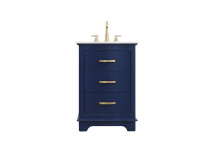 Elegant Lighting VF10224BL - Knox 24 inch Single Bathroom Vanity in Blue