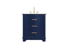 Elegant Lighting VF10230BL - Knox 30 inch Single Bathroom Vanity in Blue