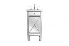 Elegant Lighting VF11019SL - 19 in. Single Bathroom Vanity set in antique silver